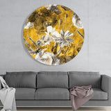 Abstract Flower Glass Wall Art