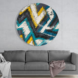 Zigzag Glass Wall Art