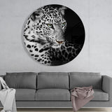 Leopard Glass Wall Art