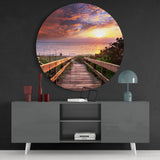 Sunset Glass Wall Art