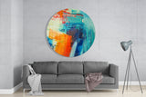 Abstract Glass Wall Art