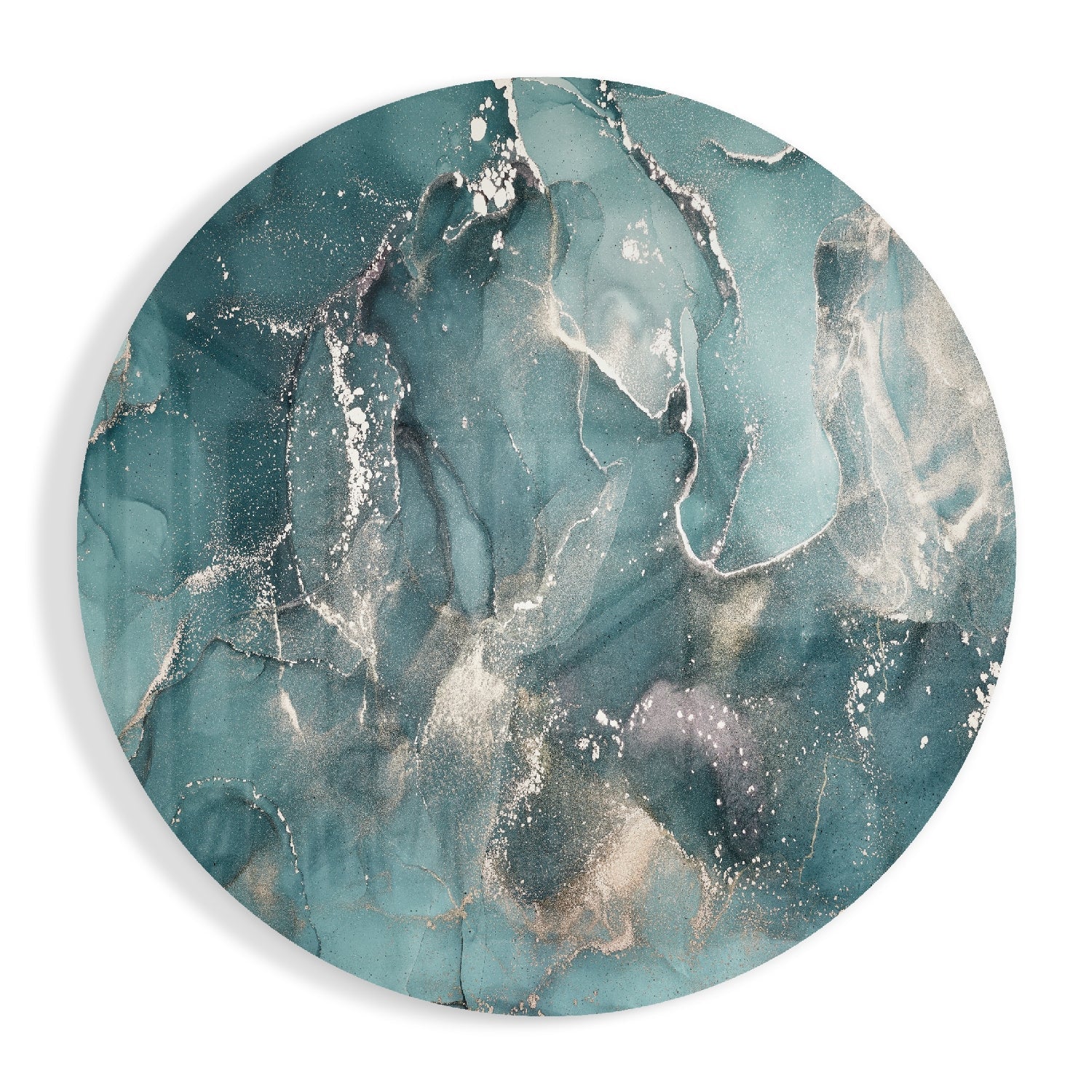 Abstract Flow Glass Wall Art