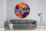 Color Explosion Glass Wall Art