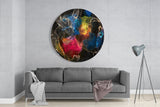 Color Explosion Glass Wall Art