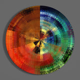 Color Wheel Glass Wall Art