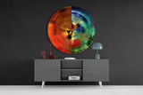 Color Wheel Glass Wall Art