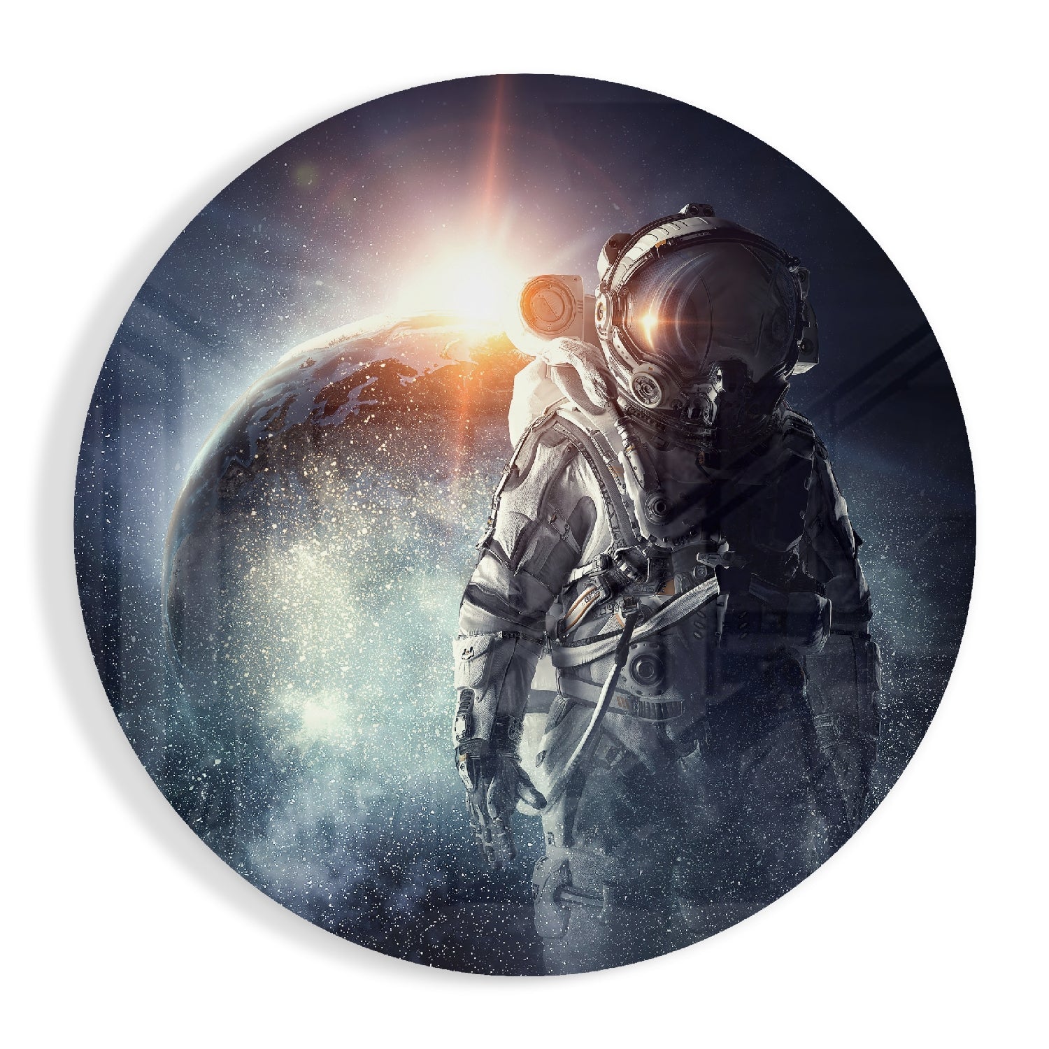 Astronaut Glass Wall Art