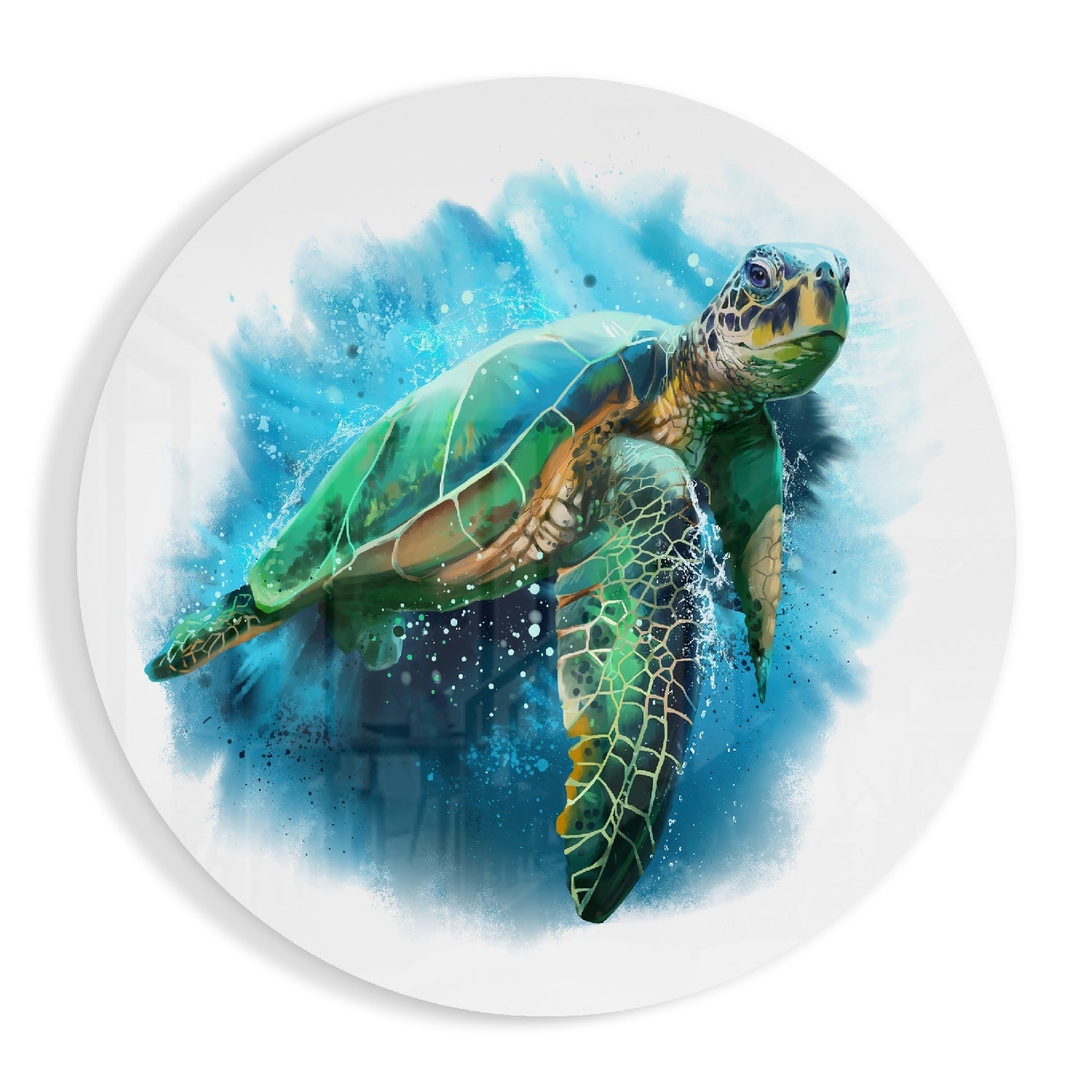 Caretta Caretta Glass Wall Art