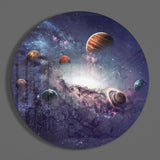 Planets Glass Wall Art