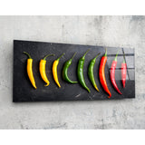 Pepper Glass Wall Art (36"x14")