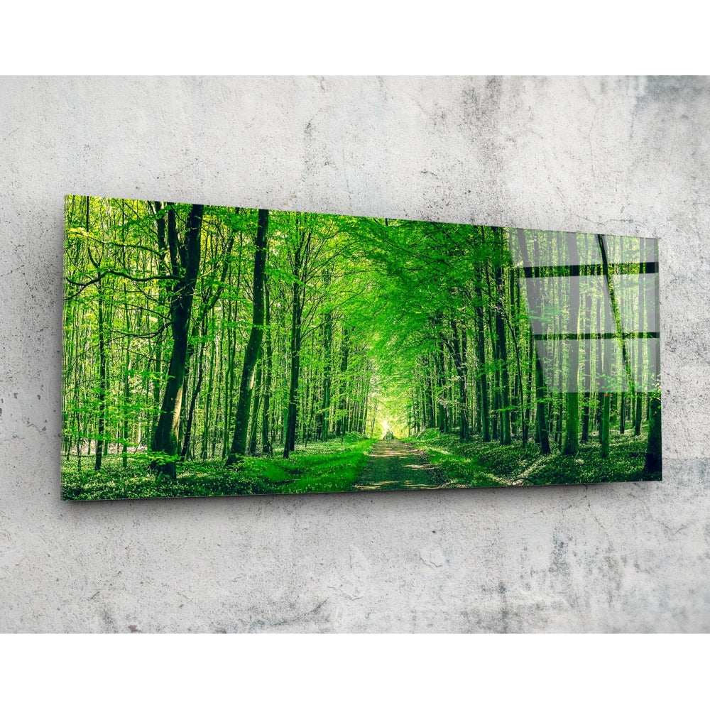 Forest Glass Wall Art (36"x14")