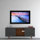 Sunset at the Pier Glass Wall Art