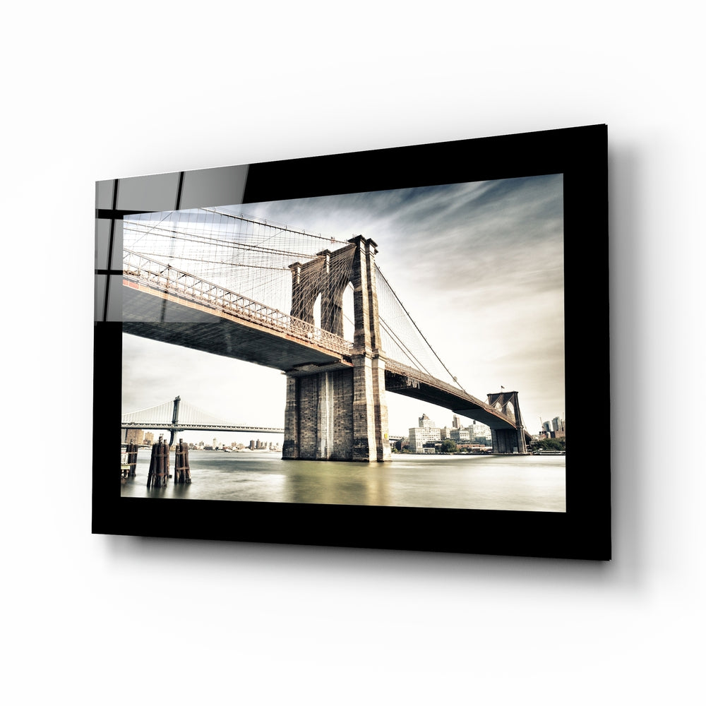 Brooklyn Bridge Glass Wall Art