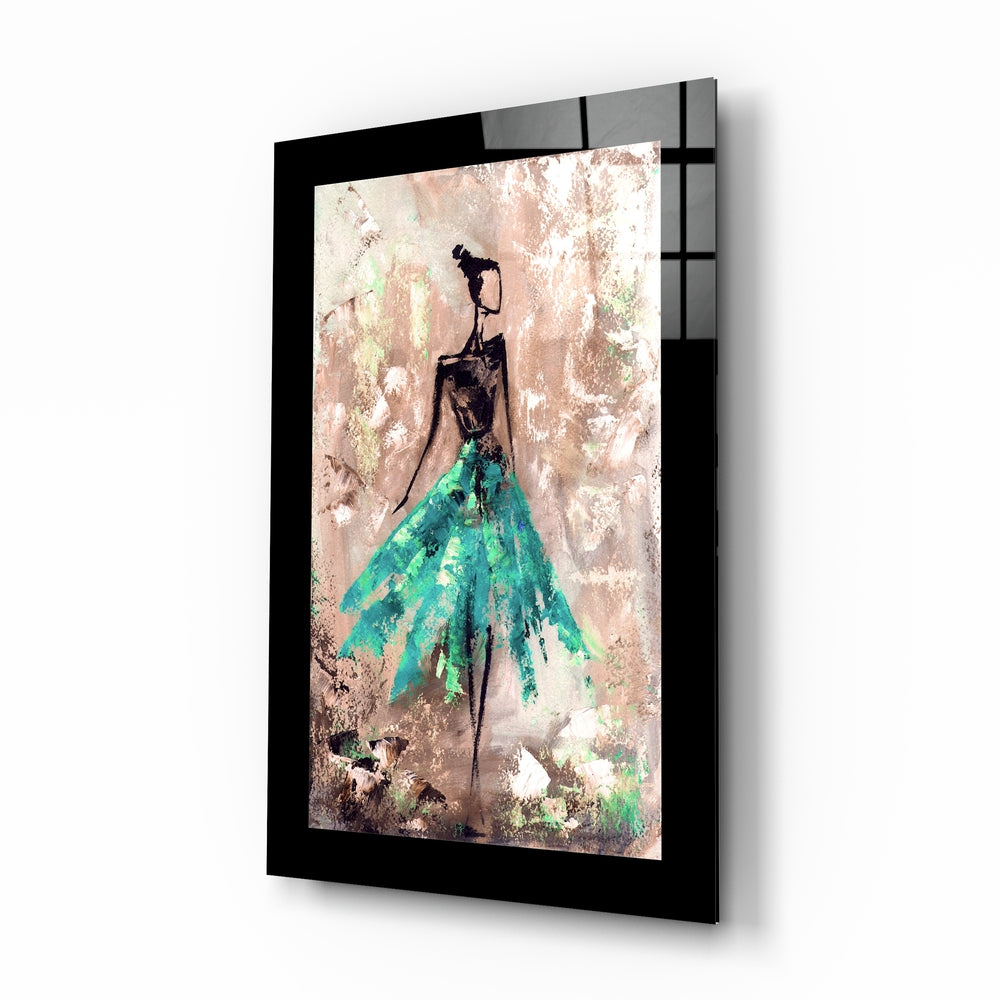 Ballerina Glass Wall Art