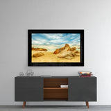 Sand and Rocks Glass Wall Art