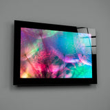 Colorful Dandelions Glass Wall Art