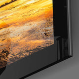 Clouds and Sunset Glass Wall Art