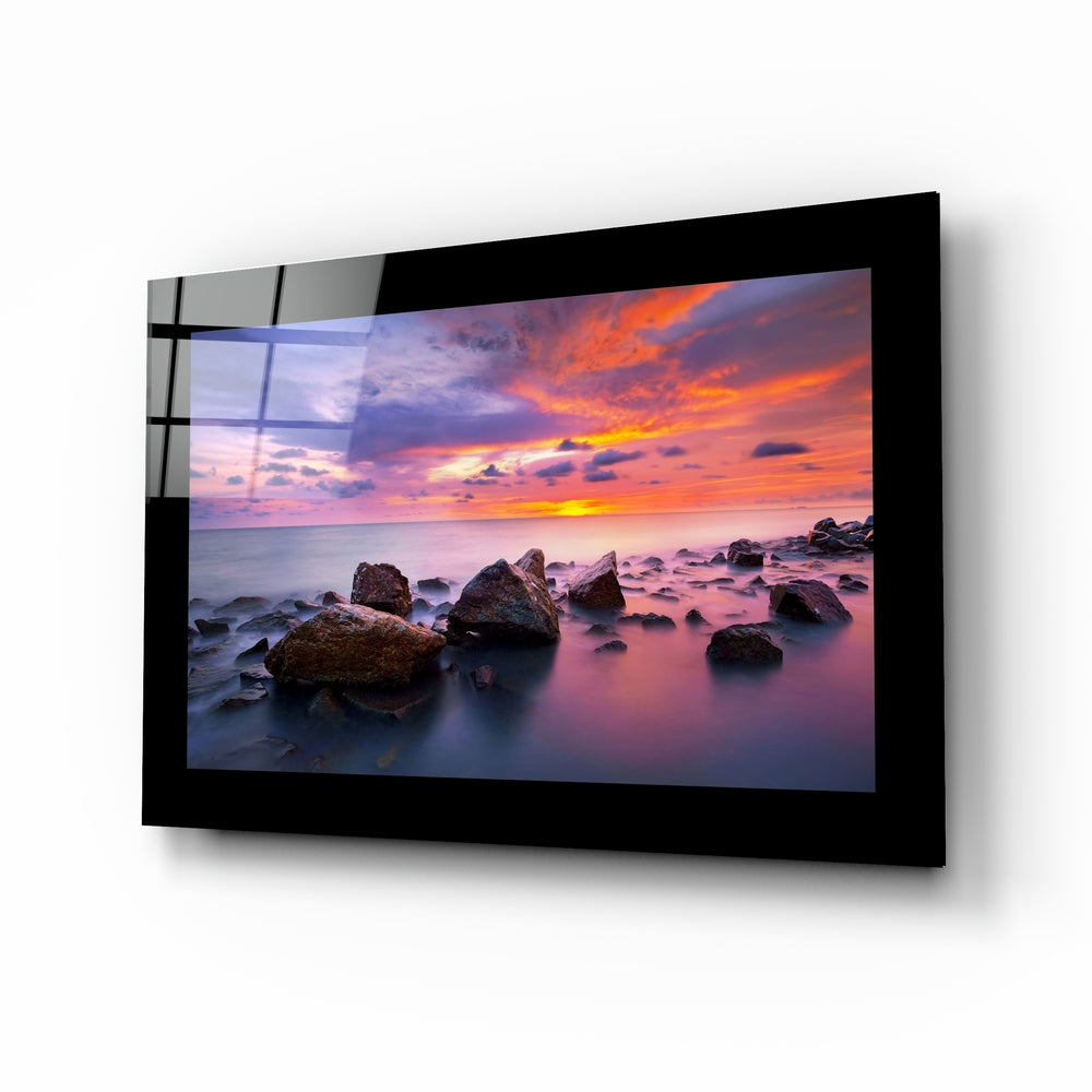 Sunset Glass Wall Art