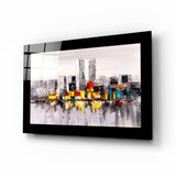 City Silhouette Glass Wall Art