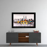 City Silhouette Glass Wall Art