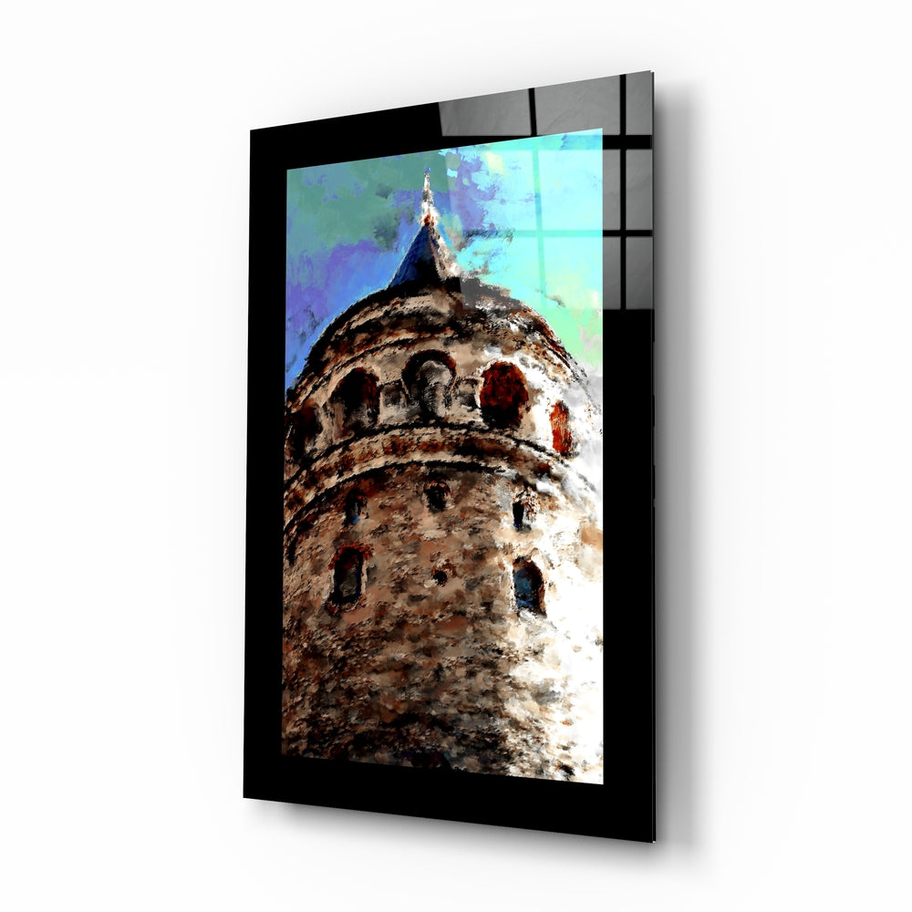 Galata Tower Glass Wall Art