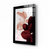 Leaves Glass Wall Art