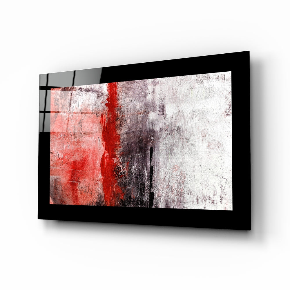 Red and Red Glass Wall Art