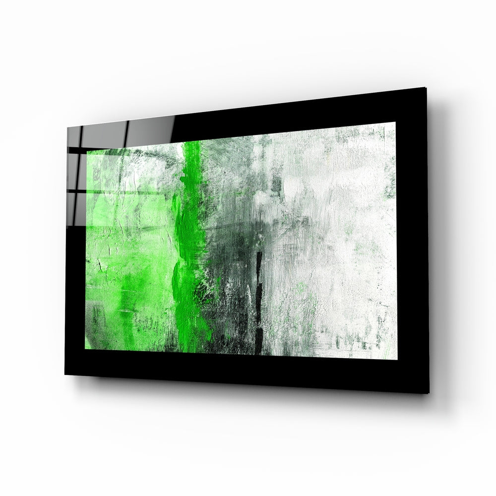 Green and Green Glass Wall Art