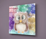 Owl Glass Wall Art