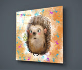 Hedgehog Glass Wall Art