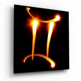 Horoscopes - Gemini Glass Wall Art