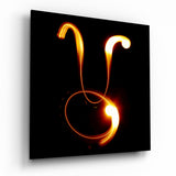 Horoscopes - Taurus Glass Wall Art