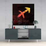 Horoscopes - Sagittarius Glass Wall Art