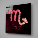 Horoscopes - Scorpio Glass Wall Art