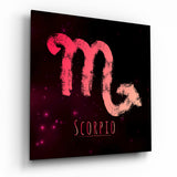 Horoscopes - Scorpio Glass Wall Art