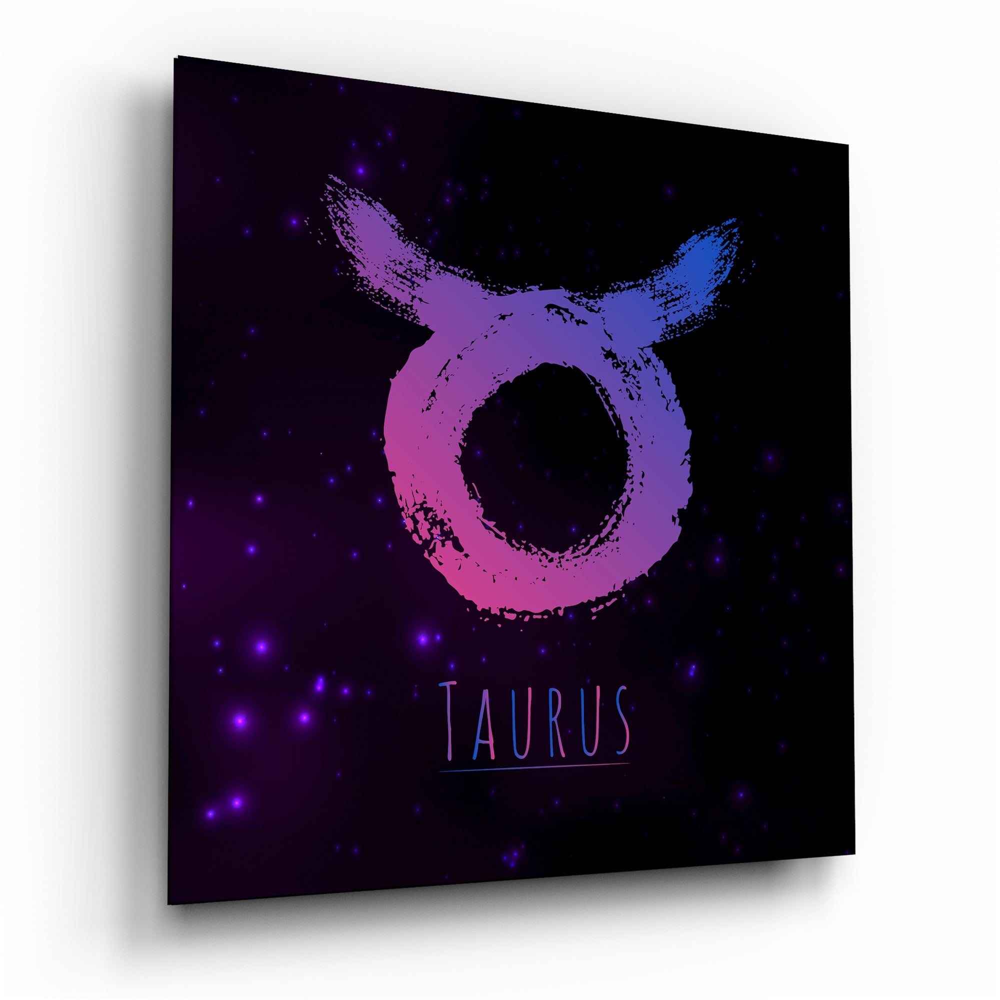 Horoscopes - Taurus Glass Wall Art