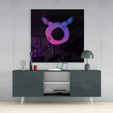 Horoscopes - Taurus Glass Wall Art