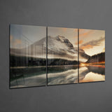 Mountain View Glass Wall Art