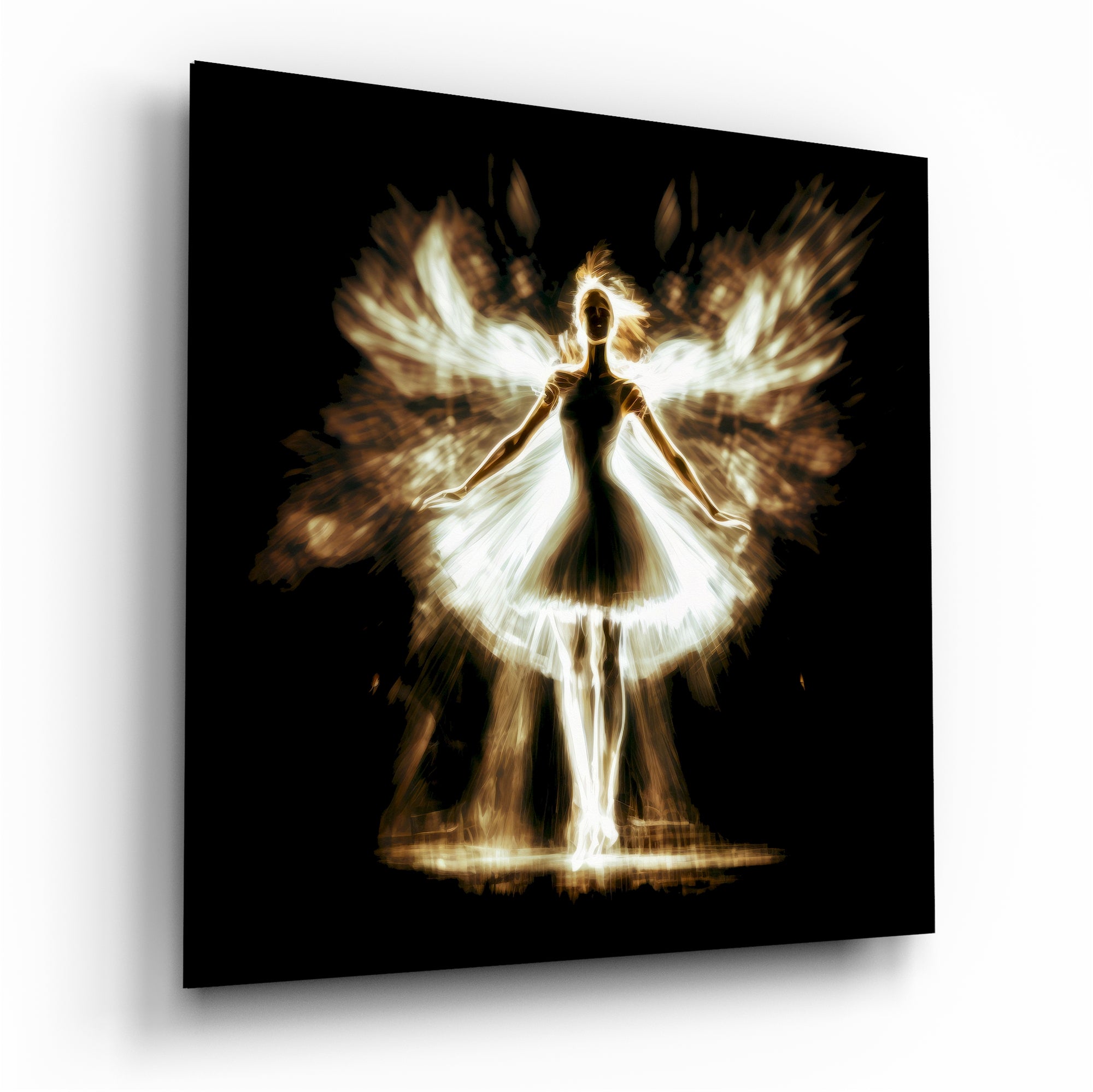 Flame Dancer Glass Wall Art  || Designers Collection