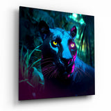 Panther Glass Wall Art  || Designers Collection