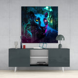 Panther Glass Wall Art  || Designers Collection