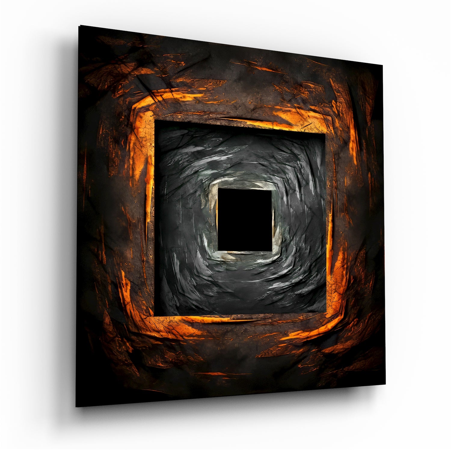 	Square Hole Glass Wall Art