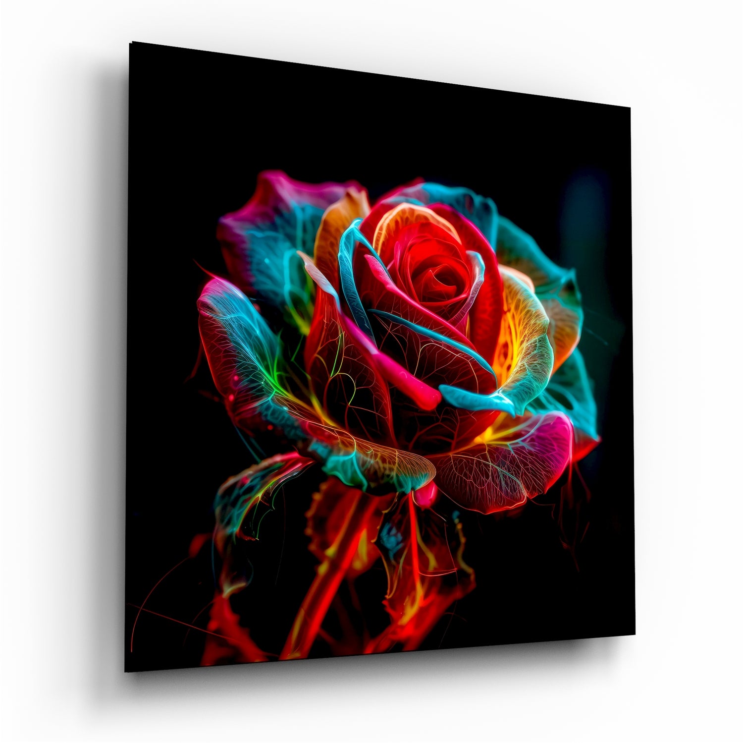 	Rose Glass Wall Art