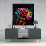 	Rose Glass Wall Art