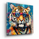 	Cool Tiger Glass Wall Art