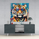 	Cool Tiger Glass Wall Art