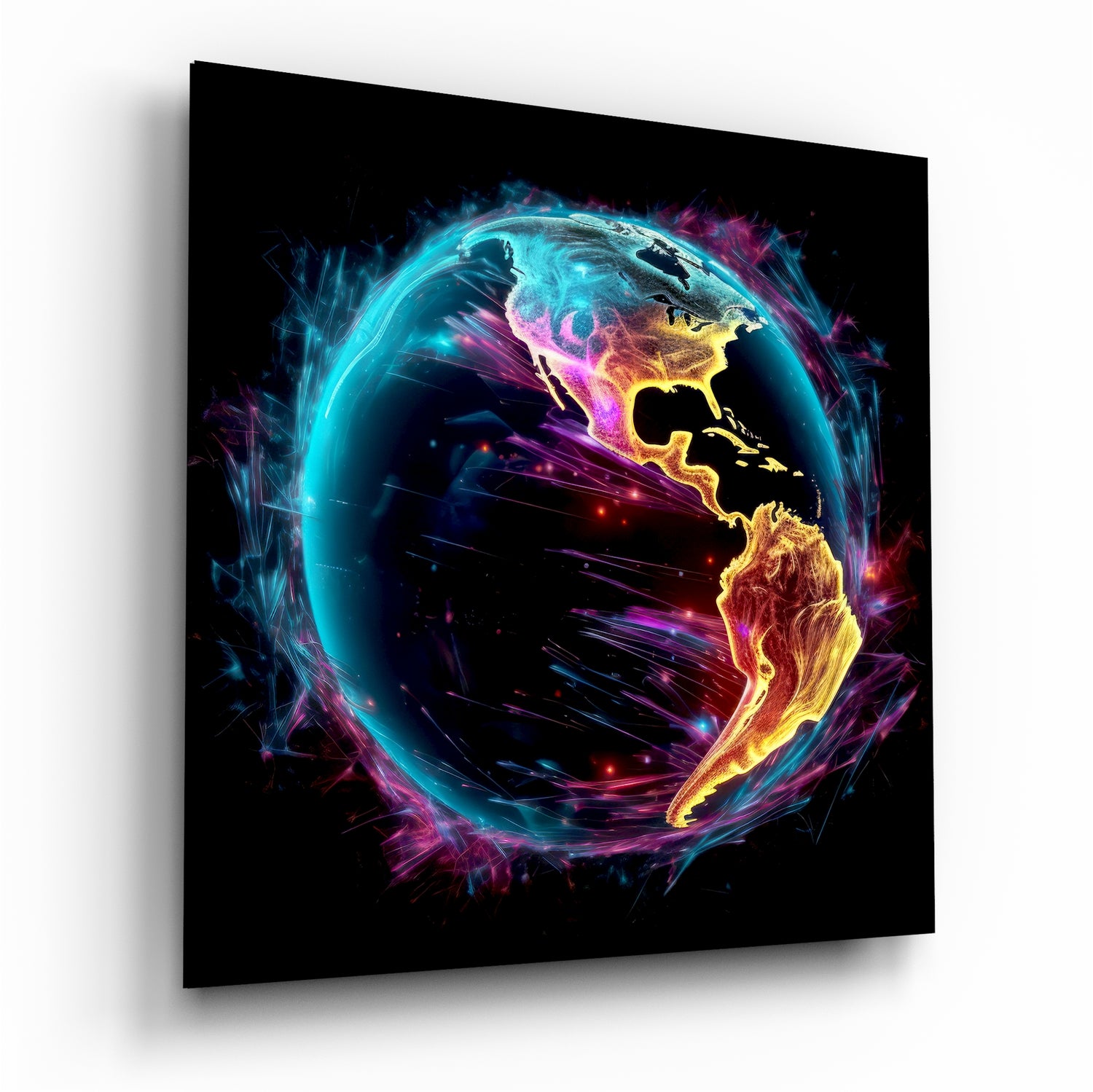 	World Glass Wall Art