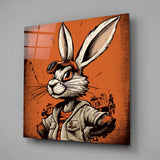 	Cool Rabbit Glass Wall Art