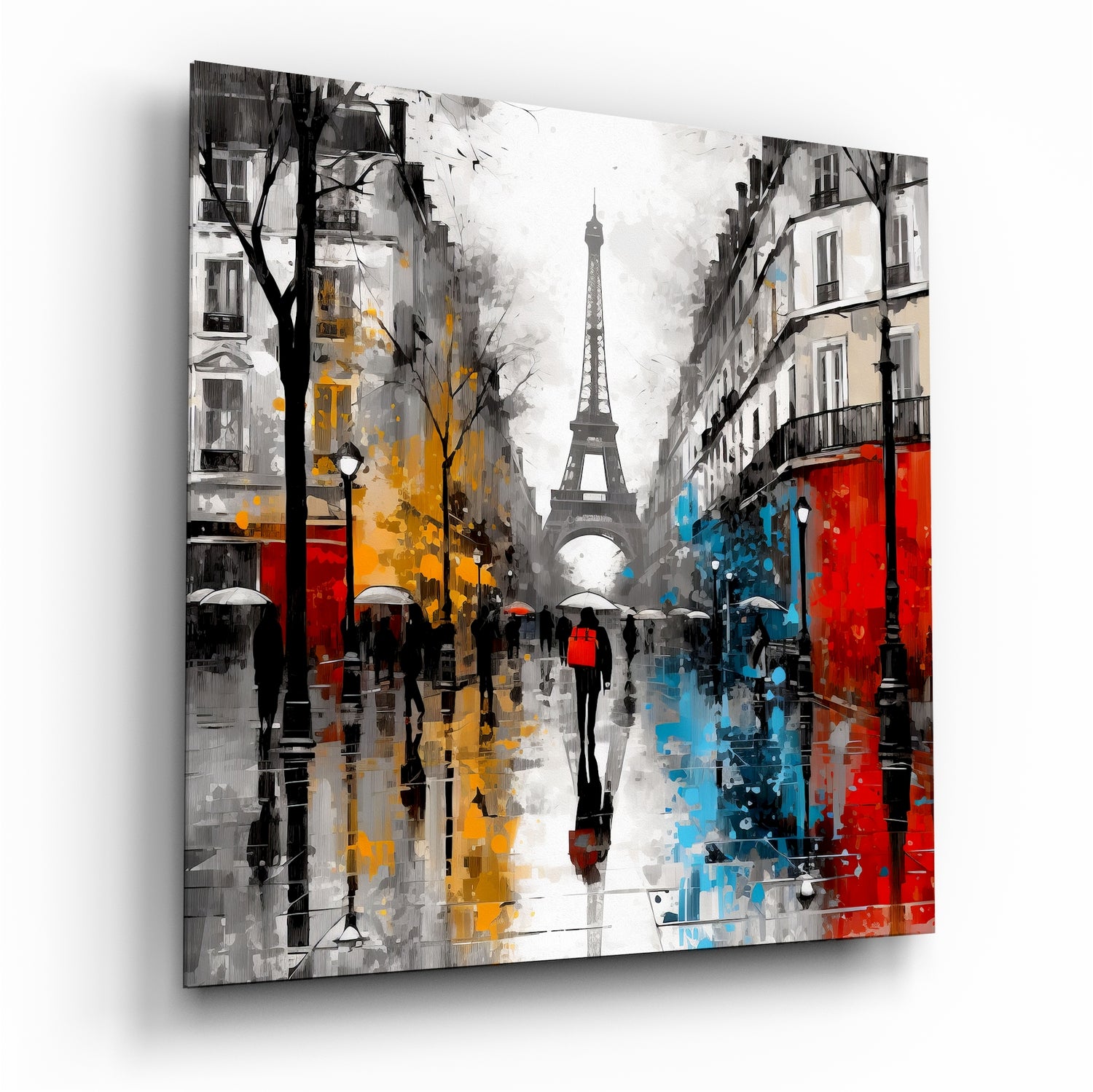 	Eiffel Glass Wall Art