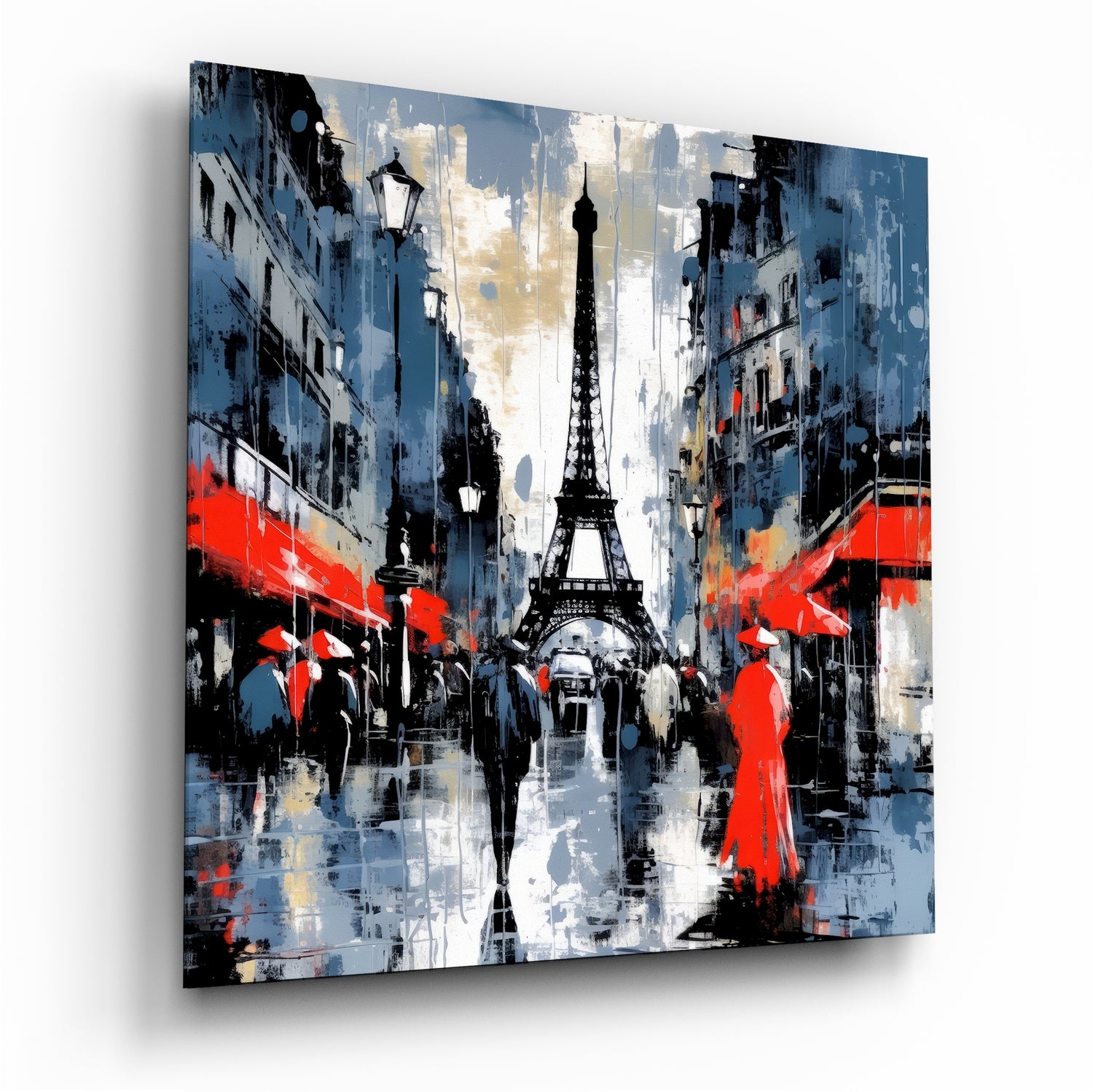 	Eiffel Glass Wall Art